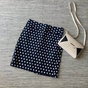 Banana Republic Black White Polka Dot Mini Skirt 4